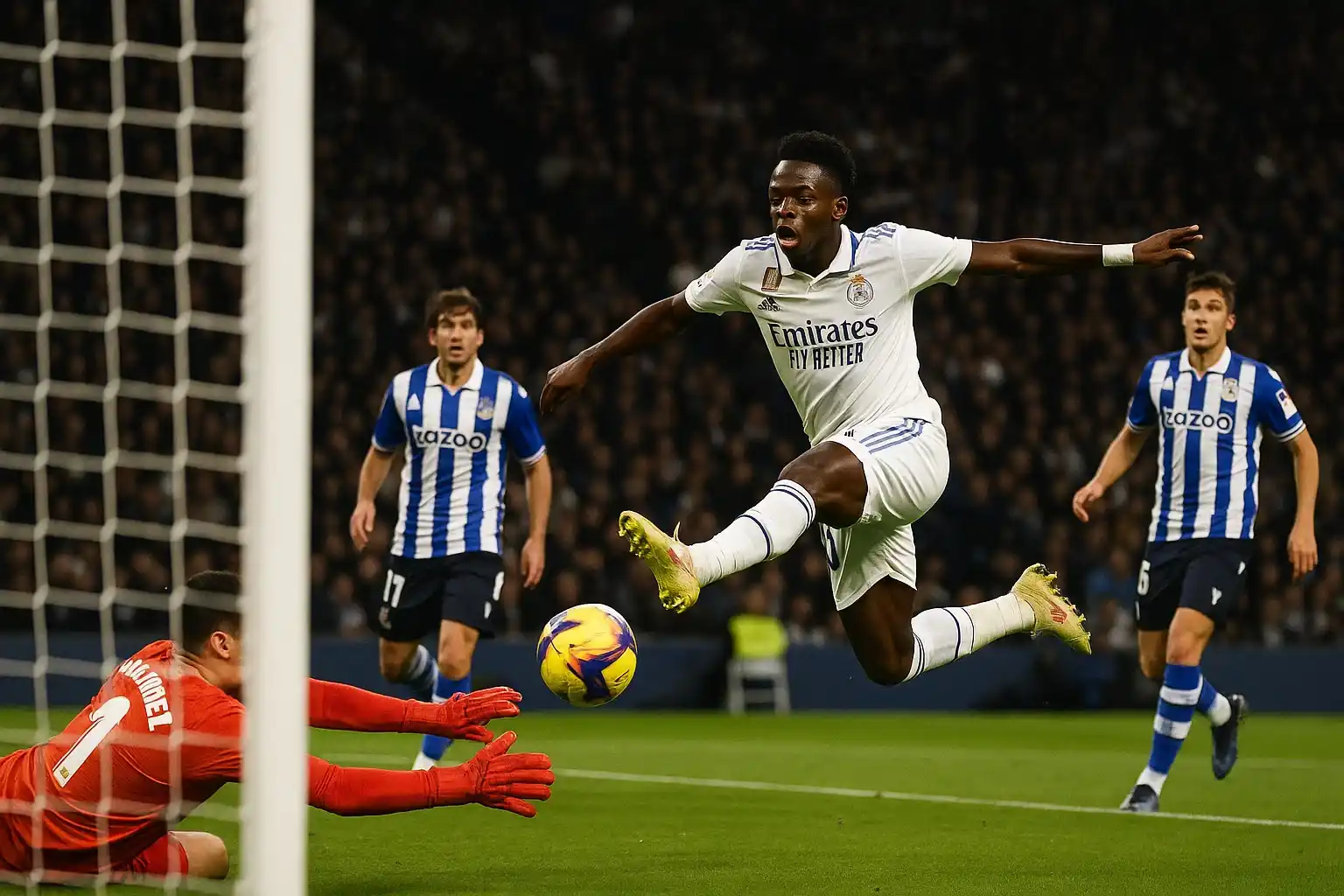 Bàn thắng đẳng cấp trong trận Real Madrid vs Real Sociedad